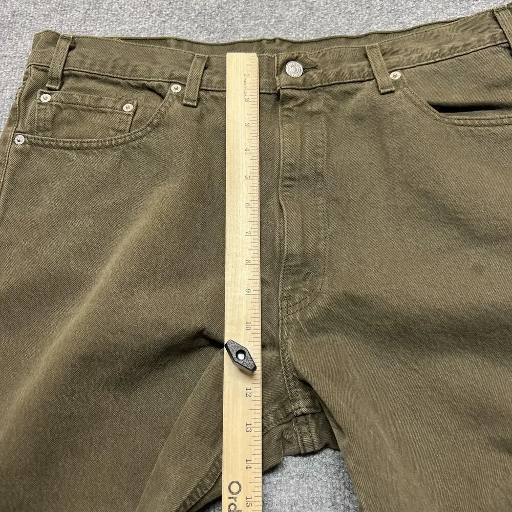 Vintage Levis 550 Jeans Mens 40x30 Green Med Wash Relaxed Tapered Denim USA